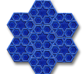Cobalt Blue Ceramic with Hexagonal Turkmen Star Pattern (15x17 cm)